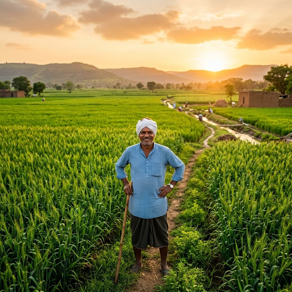 Crop Insurance Hero - Indian Farm Field